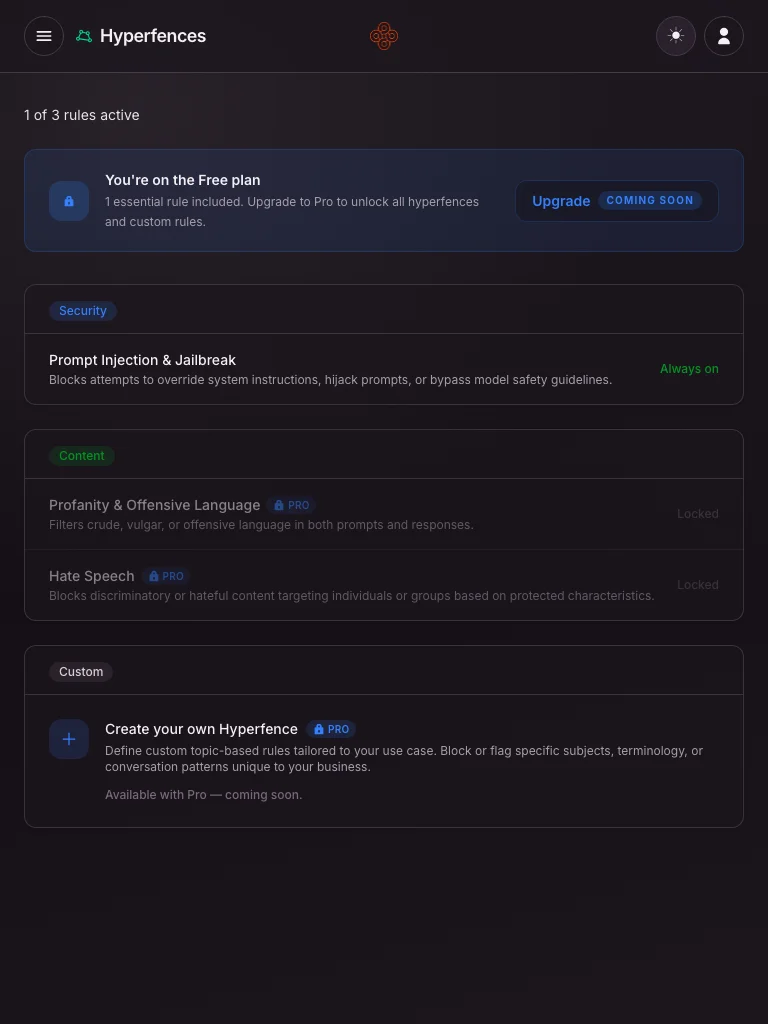 Hyperfence screenshot 1
