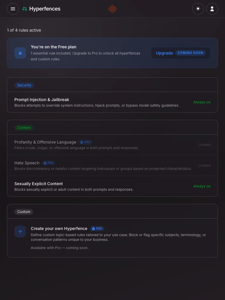 Hyperfence screenshot 2