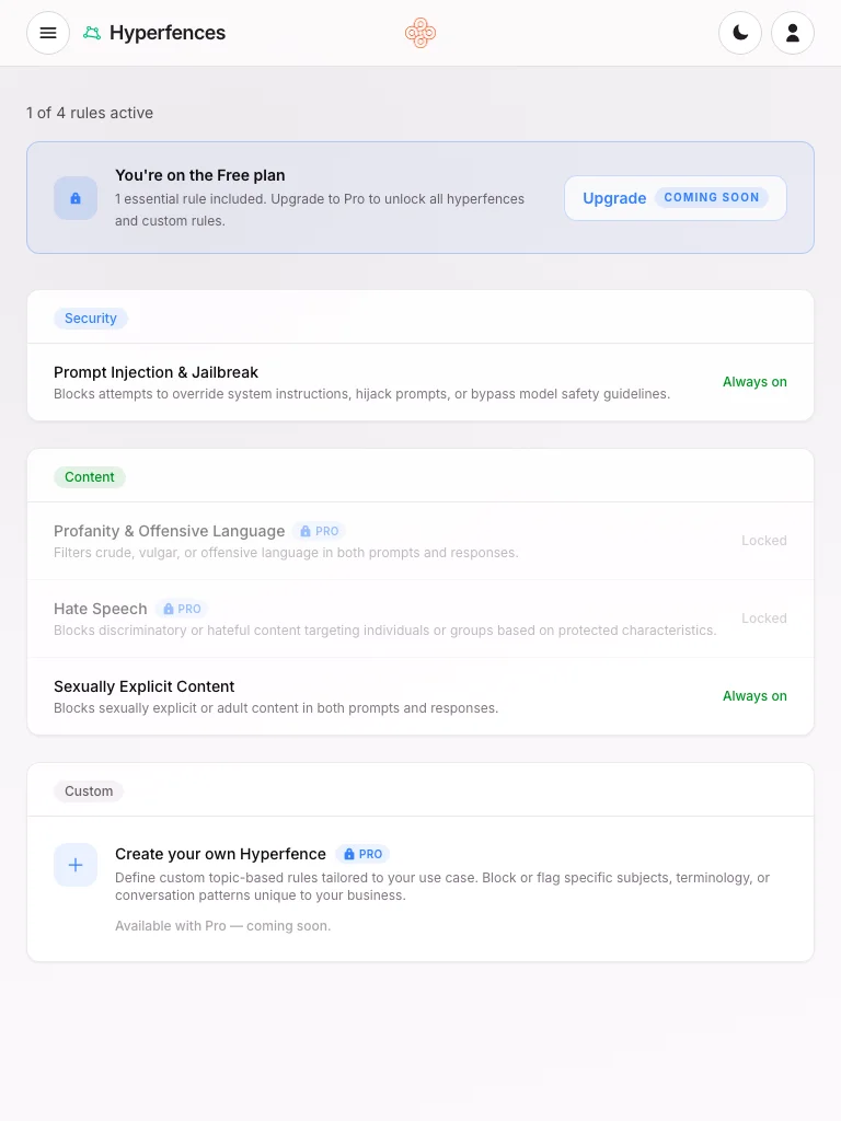 Hyperfence screenshot 2